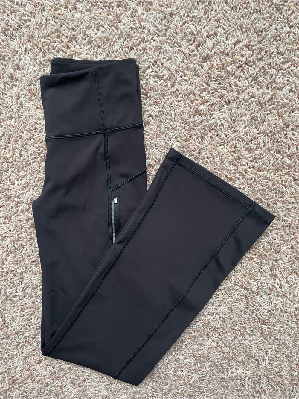 Athleta Rainer Bootcut Pant Fitted Slimming Pockets Women Size S Athleisure Yoga